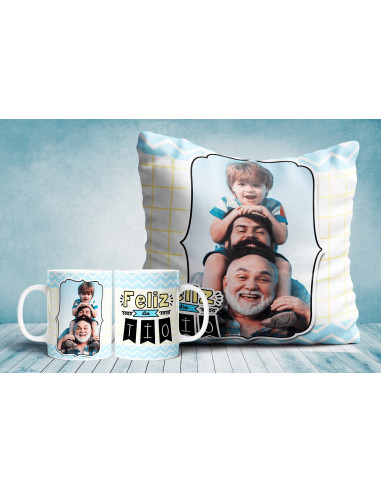 Tazas / almohadón día del padre fotos