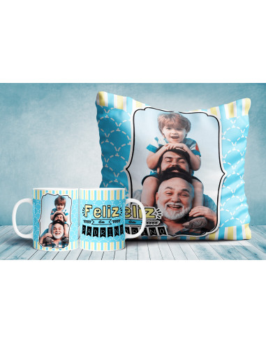 Tazas / almohadón día del padre fotos