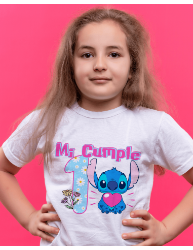 Remeras Stitch Cumpleaños