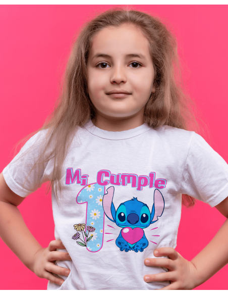 Remeras Stitch Cumpleaños