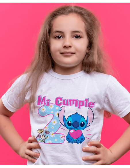 Remeras Stitch Cumpleaños