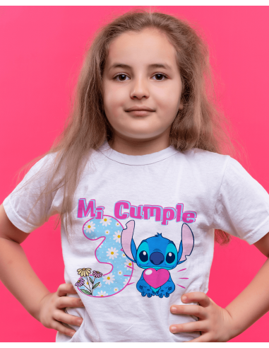 Remeras Stitch Cumpleaños