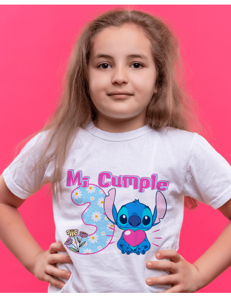 Remeras Stitch Cumpleaños
