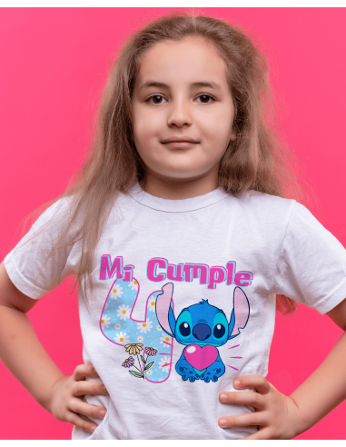 Remeras Stitch Cumpleaños