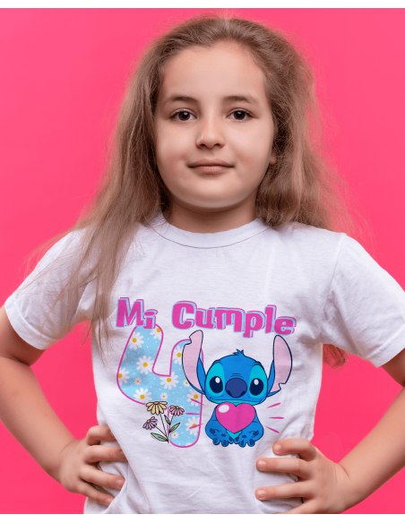 Remeras Stitch Cumpleaños