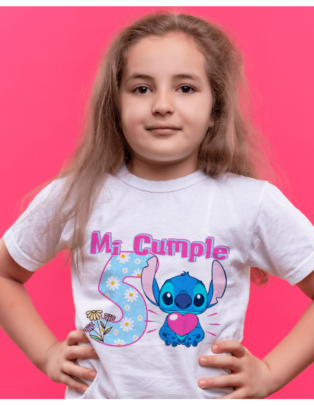 Remeras Stitch Cumpleaños