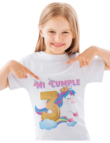 Remeras Unicornio Cumpleaños