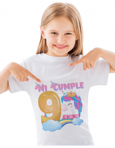 Remeras Unicornio Cumpleaños