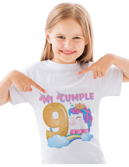 Remeras Unicornio Cumpleaños