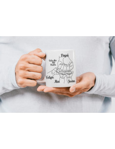 Tazas día del padre manos 2