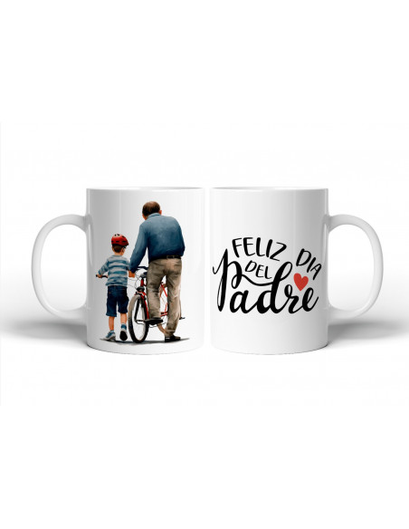 Tazas día del padre dibujos padre hijo