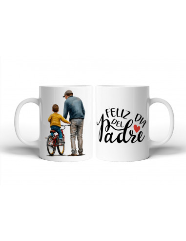 Tazas día del padre dibujos padre hijo