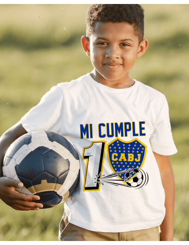 Remeras Futbol Boca Cumpleaños