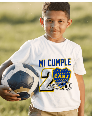 Remeras Futbol Boca Cumpleaños
