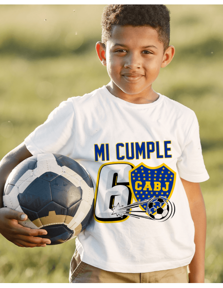 Remeras Futbol Boca Cumpleaños