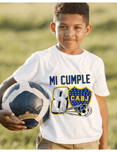 Remeras Futbol Boca Cumpleaños