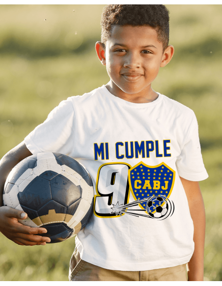 Remeras Futbol Boca Cumpleaños