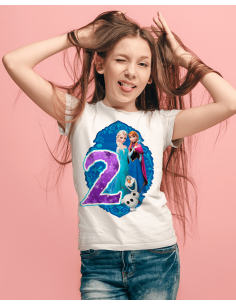 Remeras Frozen Cumpleaños 2