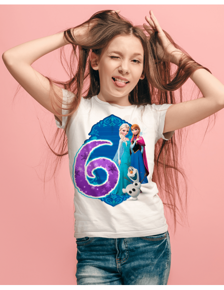 Remeras Frozen Cumpleaños