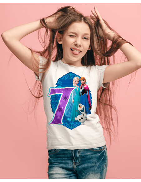 Remeras Frozen Cumpleaños