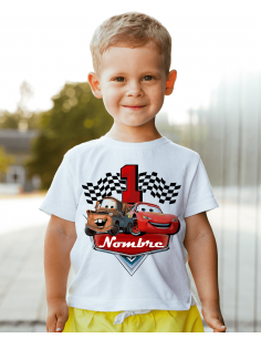 Remeras Cars Cumpleaños