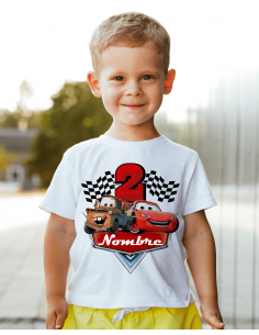 Remeras Cars Cumpleaños 2