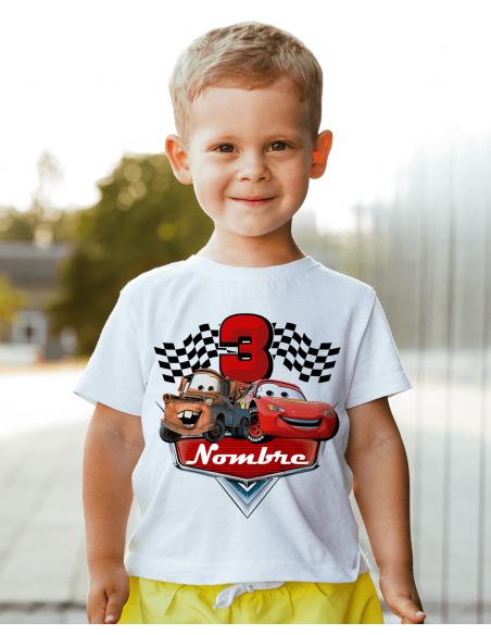 Remeras Cars Cumpleaños
