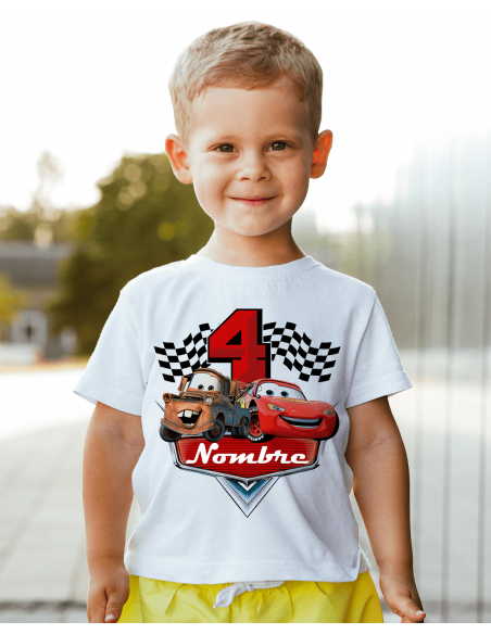 Remeras Cars Cumpleaños