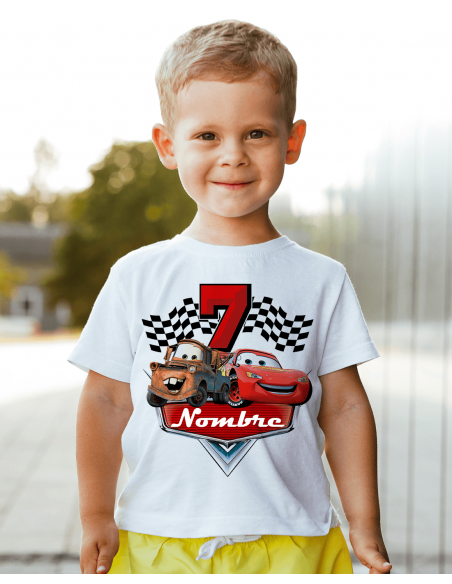 Remeras Cars Cumpleaños