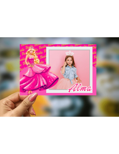 Plantillas para fotos recuerdo - Barbie