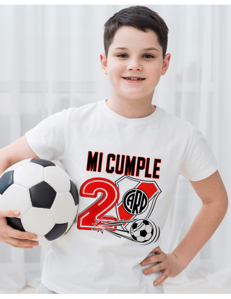Remeras Futbol River Cumpleaños