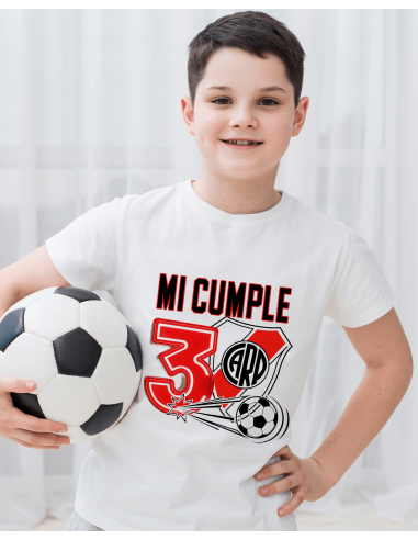 Remeras Futbol River Cumpleaños