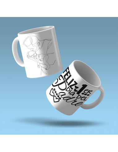 Taza Remera día del padre primerizo