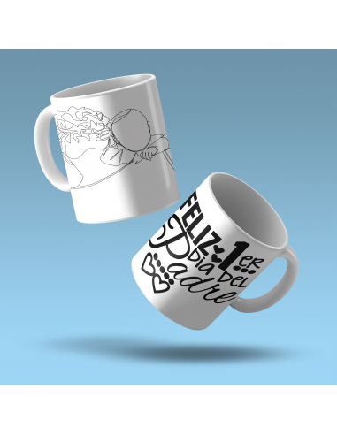 Taza Remera día del padre primerizo