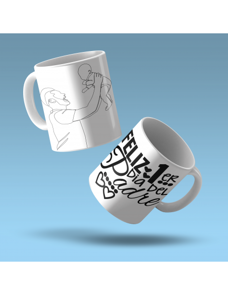 Taza Remera día del padre primerizo