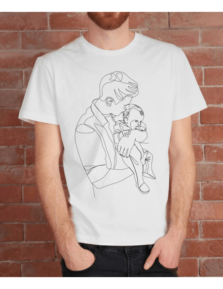 Taza Remera día del padre primerizo