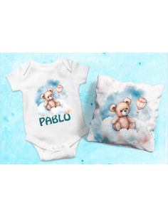 Body Almohadón osito celeste 2