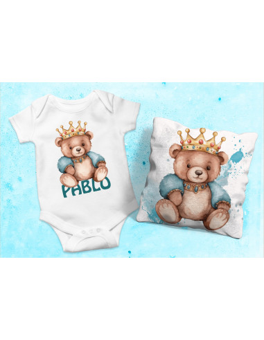 Body Almohadón osito celeste