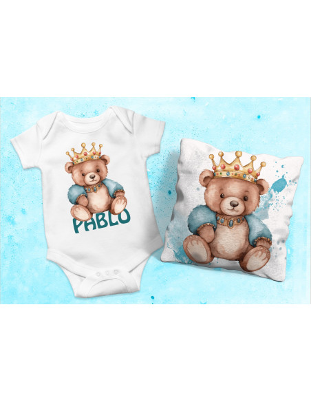 Body Almohadón osito celeste