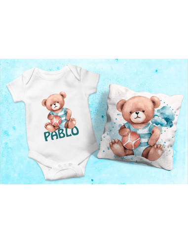 Body Almohadón osito celeste
