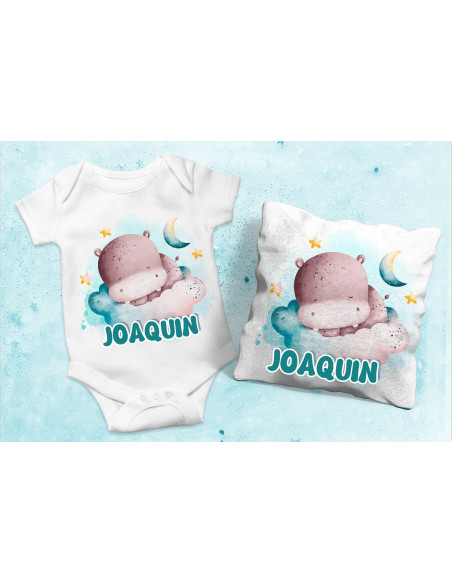 Body Almohadón animalitos selva nubes