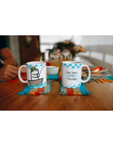 Tazas día del padre flork aquí toma