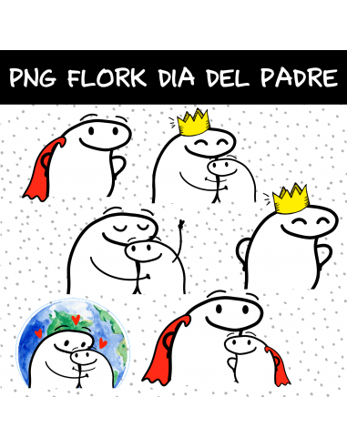 día del padre flork dibujos