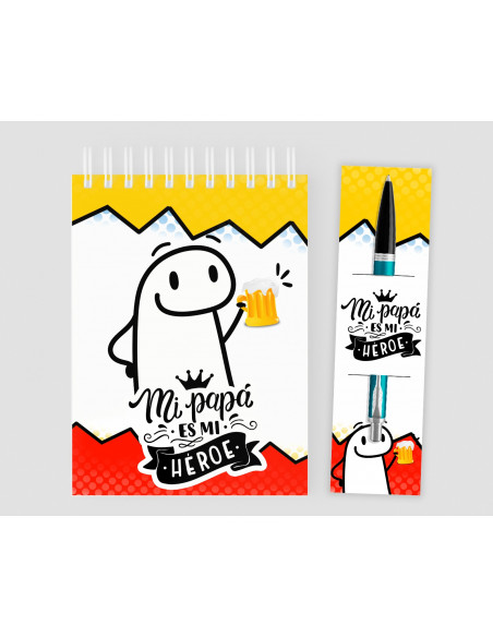 Anotador+ porta lápiz  dia del padre