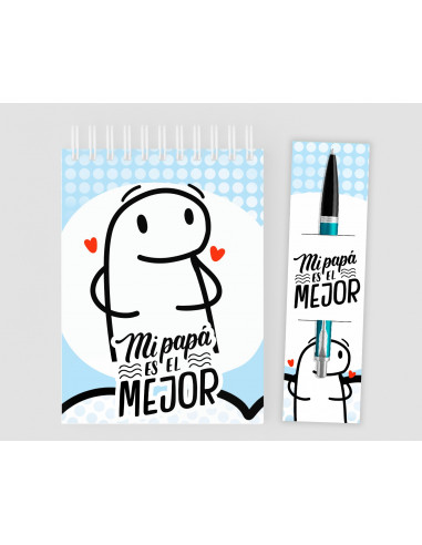 Anotador+ porta lápiz  dia del padre