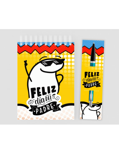 Anotador+ porta lápiz  dia del padre