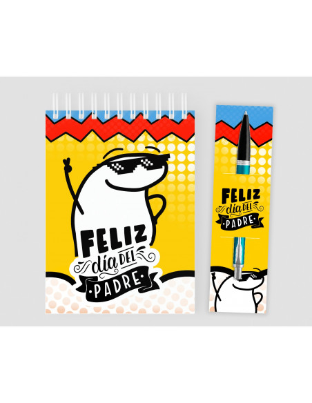 Anotador+ porta lápiz  dia del padre