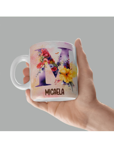 Iniciales Flores Mariposas