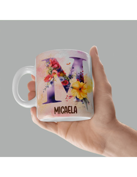 Iniciales Flores Mariposas