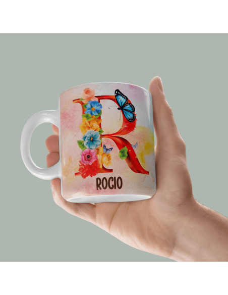 Iniciales Flores Mariposas